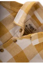 Oduncu Gömleği 1-9 Yaş Hardal Ekose