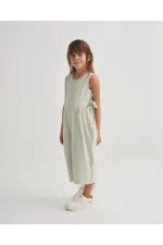 Kolsuz Bağcıklı Tulum 2-7 Yaş Mint Yeşili