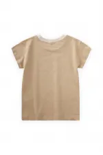 Palmiye Baskılı T-Shırt 2-8 Yaş Kavun