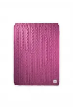 Couverture tressée au crochet 80 x 100 cm (+/- 5 cm) Violet