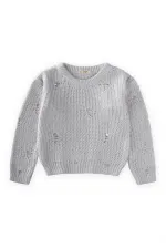 Thessaloniki Knit Sweater, Ages 2-8, A, Grey