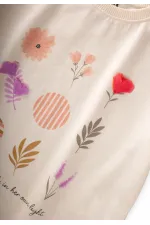 Ensemble jupe et haut en mousseline, 2-10 ans, écru