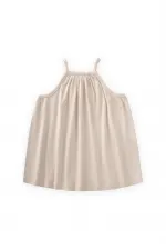 Robe à bretelles beige 1-7 ans