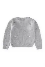 Thessaloniki Knit Sweater, Ages 2-8, A, Grey