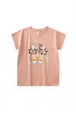 Printed T-Shirt 8-12 Years Old Baby Pink