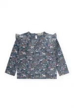 Long Sleeve T-Shirt 1-7 Years Old Indigo Blue
