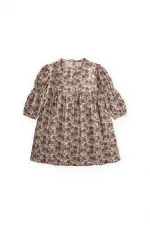 Elbise 4-12 Yaş Bej