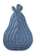 Tapis de jeu poire 80x100cm Bleu indigo