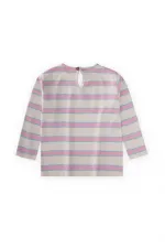 Striped Long Sleeve T-Shirt 2-8 Years Old Pink Blue Striped