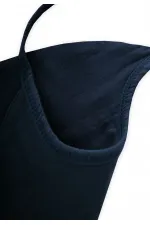 Organik Müslin Mama Önlüğü Lacivert