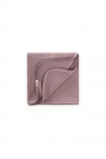 Lace Embroidered Single Layer Muslin Blanket 100x100 cm +/- 3 cm Copper