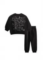 Survêtement imprimé noir pour enfant de 2 à 7 ans