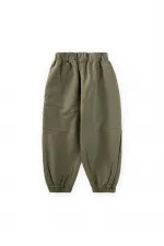 Dizi Pensli Gabardin Pantolon 2-7 Yaş Haki Yeşil