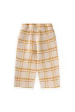 Muslin Trousers for Ages 1-10 Mustard Plaid Muslin Trousers for Ages 1-10 Mustard Plaid
