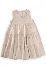 Robe plissée en lin naturel, 2-7 ans