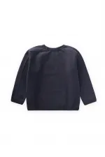 Nakışlı Sweatshirt 1-7 Yaş Antrasit