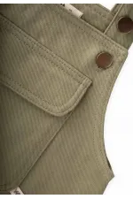 Gabardin Salopet 2-7 Yaş Olive
