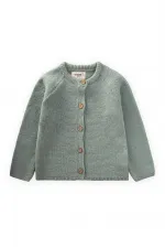 Gilet en maille Links, vert menthe, 1-5 ans