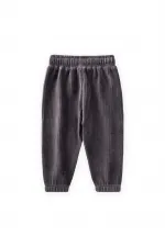 Pantalon de jogging en velours côtelé, couleur fumée, 1 à 10 ans