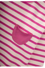Çizgili Sweatshirt Takım 1-7 Yaş Fuşya