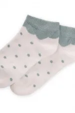 Puantiyeli Çocuk Patik Çorabı 5-12 Yaş Mint Yeşil