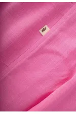 V-Neck Elasticated Linen Overalls for 2-7 Years Pink