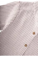 Müslin Gömlekli Takım 2-10 Yaş İnce Çizgili