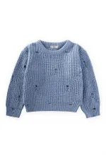 Selanik Knitwear Sweater 2-8 Years Old Blue