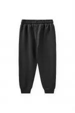 Survêtement basique saisonnier noir pour enfants de 2 à 10 ans