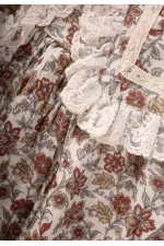 Robe en mousseline à col, écru, 2-10 ans