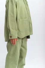 Veste en gabardine 2-7 ans, couleur olive
