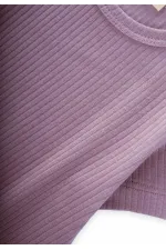 Basic Ribbed T-Shirt 1-5 Years Lilac