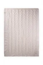 Hair Knitted Knitted Blanket 80X100 Cm (+/- 5 Cm) Natural