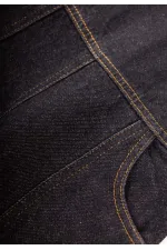 Salopette en jean avec poches latérales pour enfants de 2 à 7 ans, noire