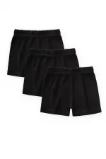 Three-Piece Girls Boxer Set 2-9 Years Old Black