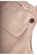 Salopette en gabardine beige 2-7 ans