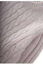 Pull en maille pour cheveux, 1-8 ans, pierre