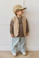 Embroidered Sweatshirt 1-7 Years Old S Mink