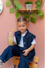 Kot Yelek 2-7 Yaş Mavi