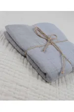 Tissu mousseline 50x50 cm gris