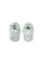 Chaussons bébé élastiques à l'arrière, 16-23 mois, vert turquoise