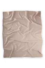 Woven Pattern Baby Cotton Blanket (Washed) 93X100 cm +/- 3 cm Beige