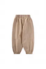 Dizi Pensli Gabardin Pantolon 2-7 Yaş Bej
