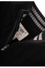 Saç Örgü Triko Hırka 2-11 Yaş Siyah