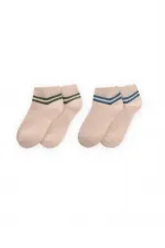 Double Circle Socket Socks 3-10 Years Indigo Light Green