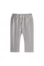 Ensemble de survêtement bébé à carreaux imitation gris chiné 0-3 ans