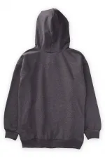 Garson Kapşonlu Fermuarlı Hırka 9-13 Yaş Antrasit