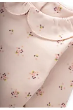 Baby Collar Bodysuit 0-2 Years Old Powder Pink