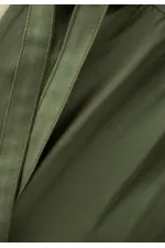 Kolsuz Bağcıklı Keten Tulum 2-6 Yaş Haki Yeşil