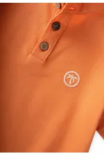 Ensemble Capri à col mandarin, 2-10 ans, orange